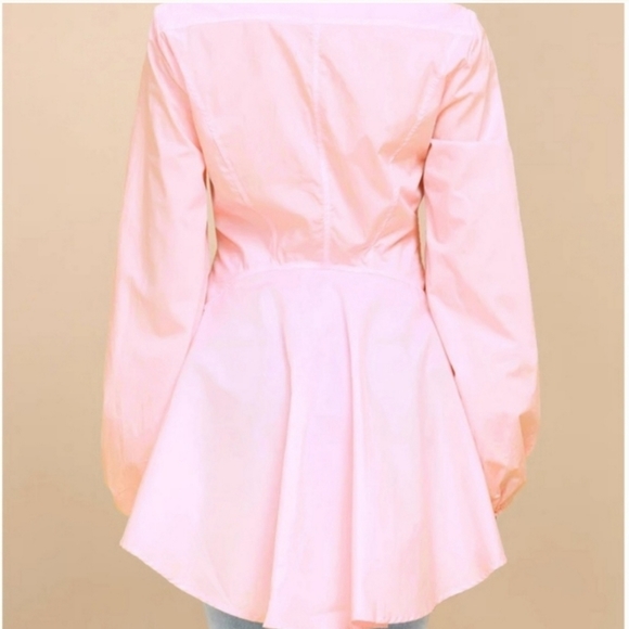 Free People All The Time Pink Long Sleeve Tunic Top Size XS - Picture 7 of 8